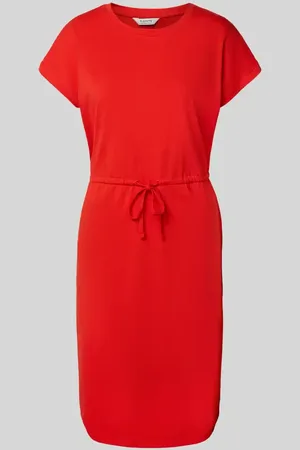B YOUNG Knielanges Kleid mit Tunnelzug Modell 