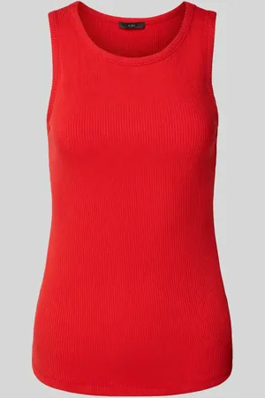 Oui Tanktop mit Feinripp in , Größe 34