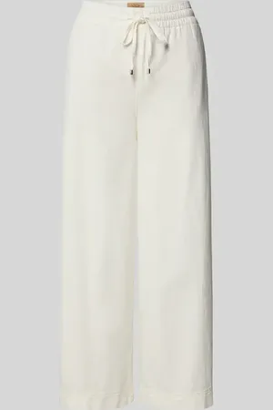 Cambio Wide Leg Stoffhose mit verkürztem Schnitt Modell 