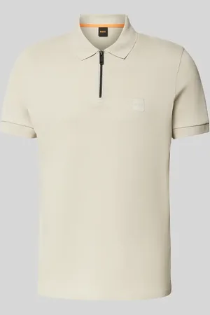 HUGO BOSS Poloshirt mit Label-Patch in , Größe L