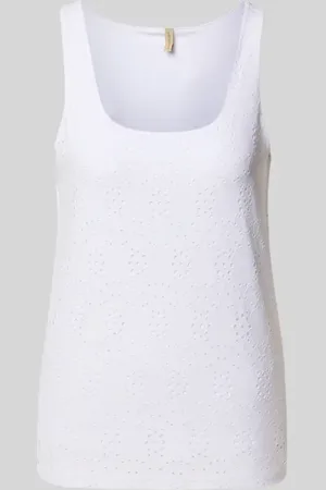 soyaconcept Top mit Lochstickerei Modell 