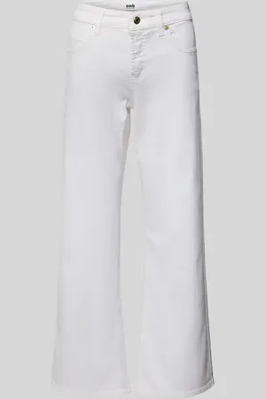Cambio Straight Leg Jeans mit verkürztem Schnitt Modell 