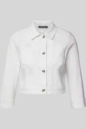 Betty Barclay Cropped Jeansjacke mit Umlegekragen in , Größe 36