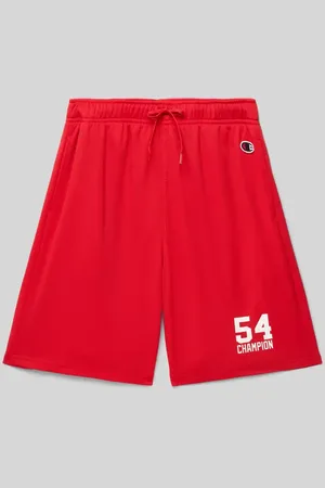 Champion Regular Fit Sweatshorts mit Label-Print in , Größe 128
