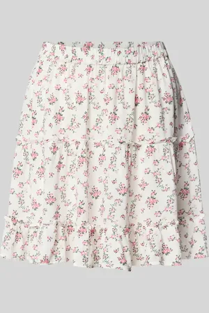 Pieces® Ausgestellter Mini-Rock mit Allover-Muster Modell 