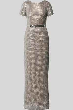 Adrianna Papell Abendkleid mit Pailletten und Taillenband in , Größe 38