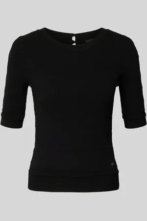 HUGO BOSS Strickpullover mit gerippten Abschlüssen Modell 