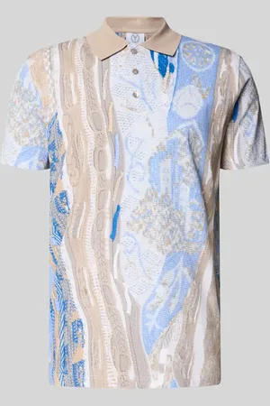 Carlo Colucci Poloshirt mit kurzer Knopfleiste in , Größe L