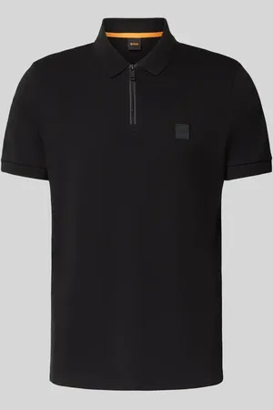 HUGO BOSS Poloshirt mit Label-Patch in , Größe L