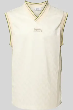 Maison Kitsuné Relaxed Fit Tanktop mit V-Ausschnitt in , Größe L