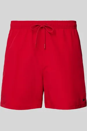 Tommy Hilfiger Regular Fit Badeshorts mit Logo-Stitching in , Größe L