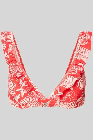 Shiwi Bikini-Oberteil mit Volants in , Größe 34