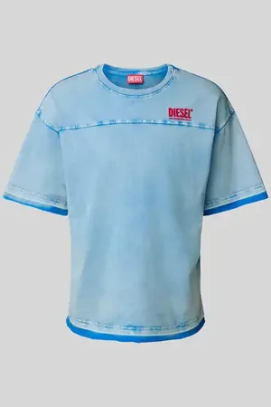 Diesel Relaxed Fit T-Shirt in Denim-Optik in , Größe L