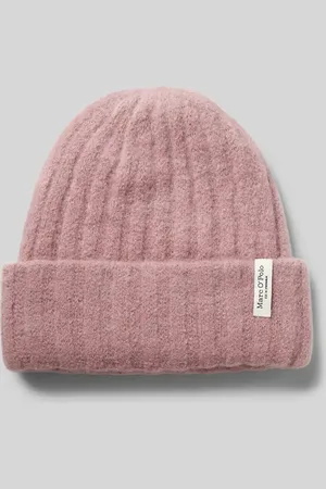 Marc O’ Polo Beanie aus Alpaka-Schurwoll-Mix mit Label-Applikation in , Größe 1