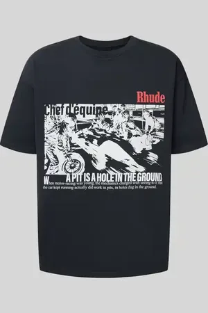 Rhude T-Shirt mit Label-Print in , Größe L