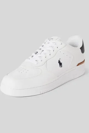 Ralph Lauren Ledersneaker mit Logo-Stitching Modell 
