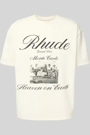 Rhude T-Shirt mit Label-Print in , Größe L