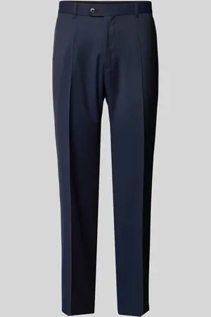 Carl Gross Slim Fit Anzughose mit Bügelfalten Modell 