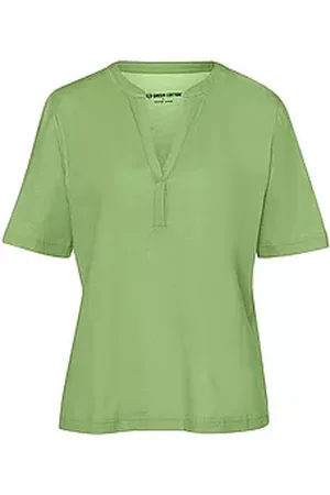 Green Cotton Shirt Sine