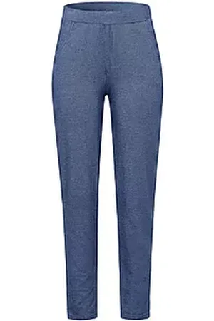 Green Cotton Leggings Rie in -Optik