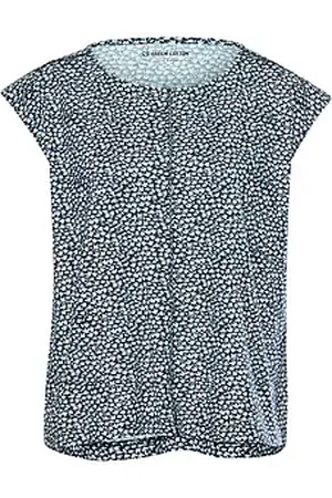 Green Cotton Rundhals-Shirt Anne Sofie