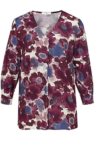 Peter Hahn Bluse V-Ausschnitt