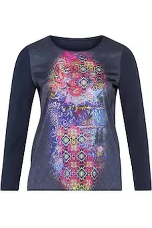 Emilia Lay Blusen-Shirt Rundhals-Ausschnitt