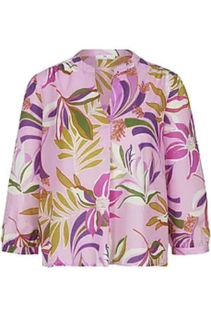 Peter Hahn Bluse Rundhals-Ausschnitt