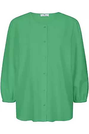 Peter Hahn Bluse Rundhals-Ausschnitt