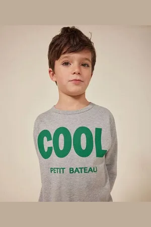 Petit Bateau Langärmeliges Kinder-T-Shirt aus feinem Jersey für Jungen