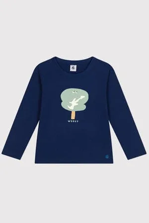 Petit Bateau Langärmeliges Kinder-T-Shirt aus feinem Jersey für Jungen