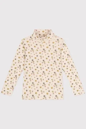 Petit Bateau Kinder-Rollkragenshirt für Mädchen