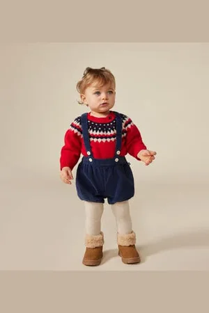 Petit Bateau Baby-Trägershorts aus Cord