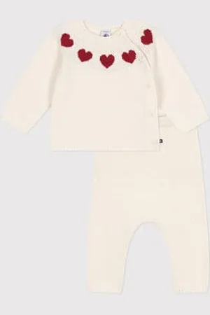 Petit Bateau 2-teiliges Baby-Strickset