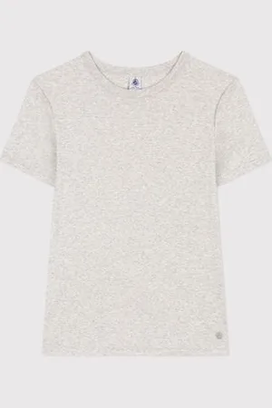 Petit Bateau T-Shirt L’ICONIQUE aus Baumwolle mit rundem Ausschnitt für Damen