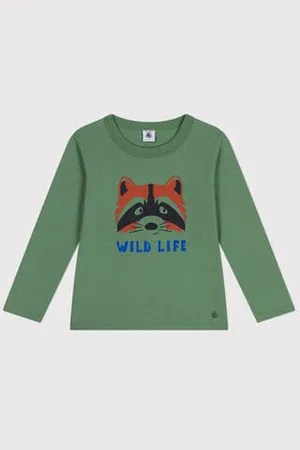 Petit Bateau Langärmeliges Kinder-T-Shirt aus feinem Jersey für Jungen