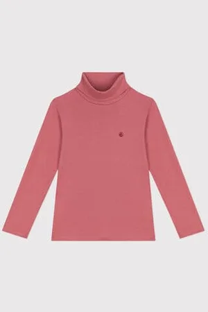 Petit Bateau Kinder-Rollkragenshirt aus Baumwolle für Mädchen und Jungen