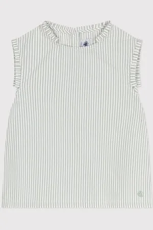 Petit Bateau Ärmellose Kinder-Bluse mit Streifen