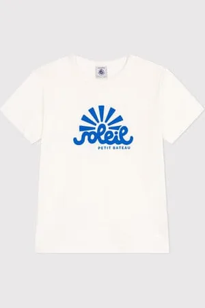 Petit Bateau Kurzärmeliges Kinder-T-Shirt aus bedruckter Baumwolle