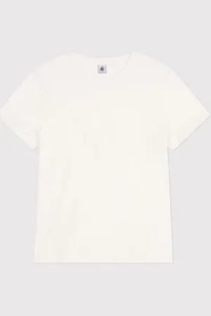 Petit Bateau Damen T-Shirt Le Droit aus einfarbiger Baumwolle