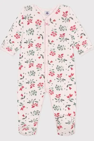 Petit Bateau Strampler aus Baumwolle mit Blümchen