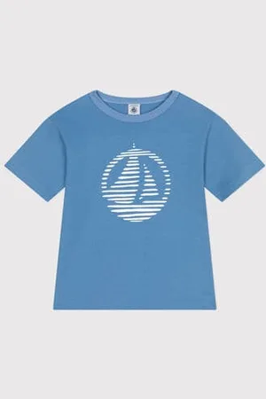 Petit Bateau Kurzärmeliges Kinder-T-Shirt aus bedruckter Baumwolle