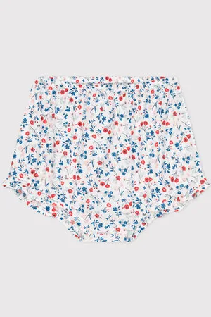 Petit Bateau Baby-Bloomer aus Popeline mit Blümchenmuster