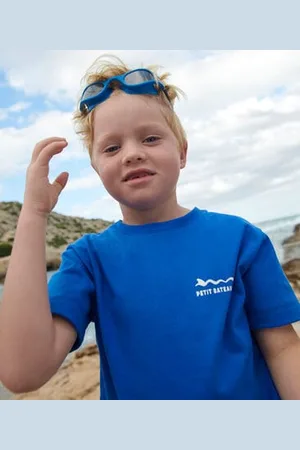 Petit Bateau Kurzärmeliges Kinder-T-Shirt aus bedruckter Baumwolle