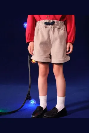 Petit Bateau Kinder-Shorts aus Fein-Cord für Mädchen
