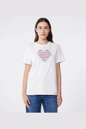 Petit Bateau Damen T-Shirt Le Droit aus einfarbiger Baumwolle