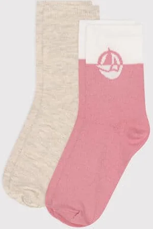 Petit Bateau 2er-Set Kinder-Kniestrümpfe aus Baumwolle mit Logo für Mädchen