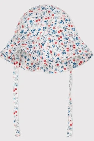 Petit Bateau Baby-Sonnenhut aus Popeline mit Blumenmuster für Mädchen