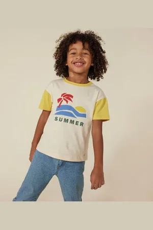 Petit Bateau Gemustertes Jungen-T-Shirt aus Jersey