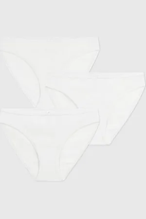 Petit Bateau 3er-Set Damen-Slips aus Baumwolle